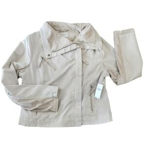 MARRAKECH ANTHROPOLOGIE NWT assymetric draped zip moto jacket size large